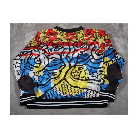 Disney Keith Haring Mickey Mouse Jacket Mens XL Bomber Diamond Supply Co Collabo - Picture 2 of 9